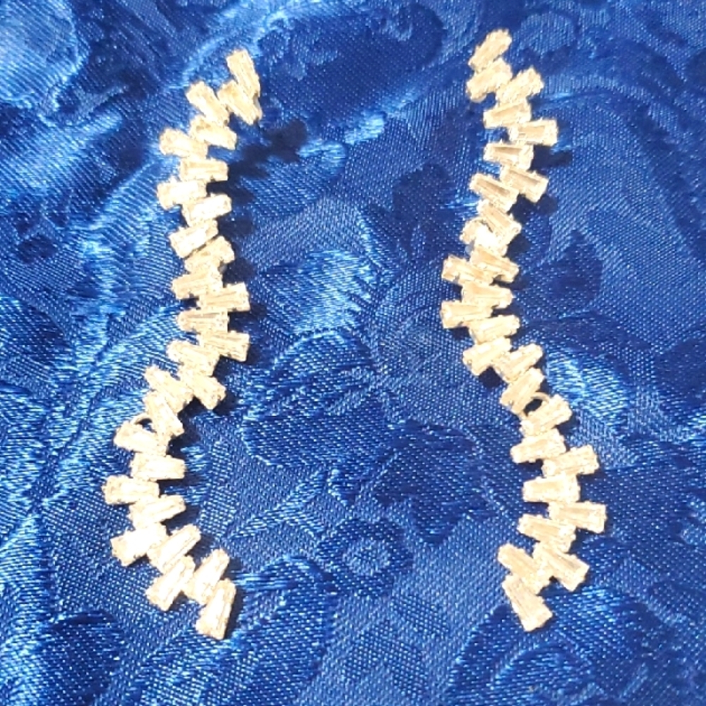 Vintage Gold Zigzag Earrings